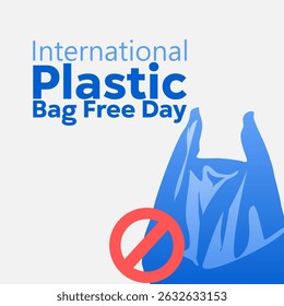 vector graphic of International Plastic Bag Free Day ideal for International Plastic Bag Free Day celebration