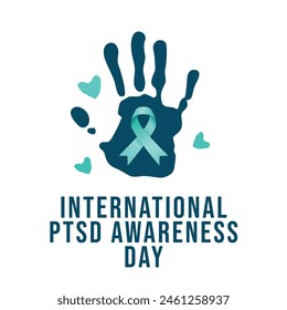 vector graphic of International PTSD Awareness Day ideal for International PTSD Awareness Day celebration.