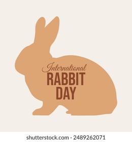 vector graphic of International Rabbit Day ideal for International Rabbit Day celebration.