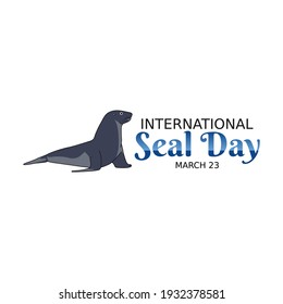 vector graphic of international seal day good for international seal day celebration. flat design. flyer design.flat illustration.