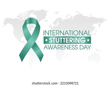 vector graphic of international stuttering awareness day good for international stuttering awareness day celebration. flat design. flyer design.flat illustration.