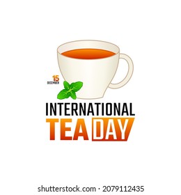 gráfico vectorial del día internacional del té bueno para la celebración del día internacional del té. diseño plano. diseño de volante.ilustración plana.