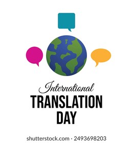 vector graphic of International Translation Day ideal for International Translation Day celebration.