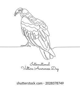 vector graphic of international vulture awareness day good for international vulture awareness day celebration. flat design. flyer design.flat illustration.	