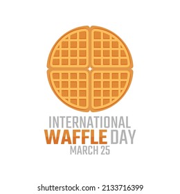 Vektorgrafik von internationalem Waffeltag gut für internationale Waffeltagsfeiern. flaches Design. flyer design.flache Illustration.