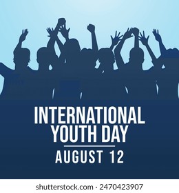 vector graphic of International Youth Day ideal for International Youth Day celebration.