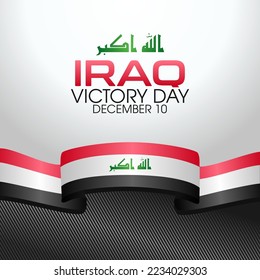 gráfico vectorial del día de la victoria de irak bueno para la celebración del día de la victoria en irak. diseño plano. diseño de volante.ilustración plana.