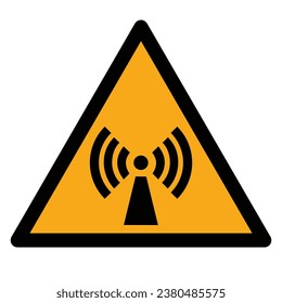 Vector graphic of ISO 7010 sign warning for non ionizing radiation