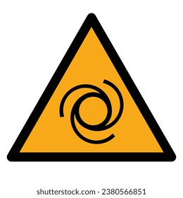 Gráfico vectorial de la advertencia de signo ISO 7010 para el inicio automático