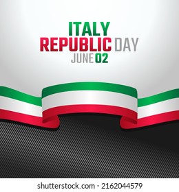 vector graphic of italy republic day good for italy republic day celebration. flat design. flyer design.flat illustration.