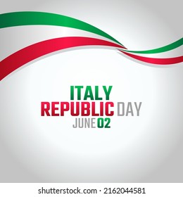 vector graphic of italy republic day good for italy republic day celebration. flat design. flyer design.flat illustration.