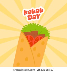 vector graphic of Kebab Day ideal for Kebab Day celebration