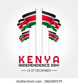 vector graphic of Kenya independence day good for Kenya independence day celebration. flat design. flyer design.flat illustration.