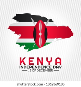 vector graphic of Kenya independence day good for Kenya independence day celebration. flat design. flyer design.flat illustration.