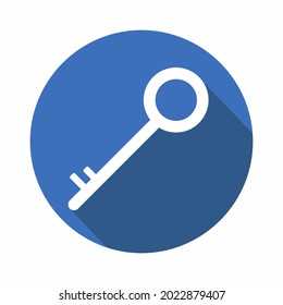 Vector Graphic of Key - Flat Style - simple illustration. Editable stroke. Design template vector.outline style design.Vector graphic illustration