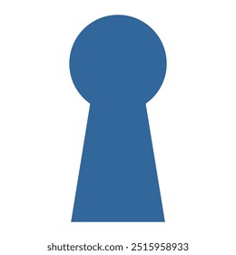 Vector graphic of keyhole symbol