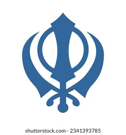 Vector graphic of the Khanda symbol