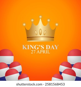 vector graphic of king's day ideal for king's day celebration.