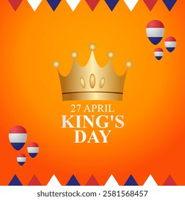 vector graphic of king's day ideal for king's day celebration.