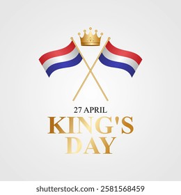 vector graphic of king's day ideal for king's day celebration.