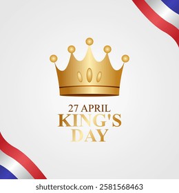 vector graphic of king's day ideal for king's day celebration.