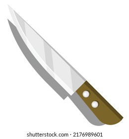Vector graphic of Knife. Good for Icon, sticker, clipart, game assests, children illustration, etc.	
