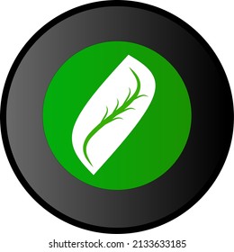 vector graphic of leaf icon design
