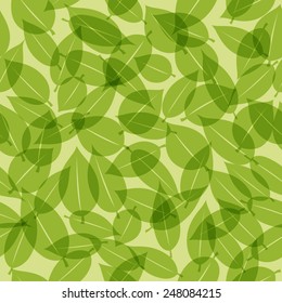 A Vector Graphic Of Leaf Pattern For Green Tea