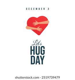 vector graphic of Lets Hug Day ideal for Lets Hug Day celebration.