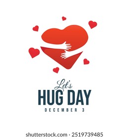 vector graphic of Lets Hug Day ideal for Lets Hug Day celebration.