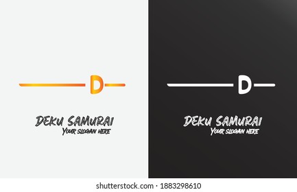 gráfico vectorial del icono del logotipo de la letra d