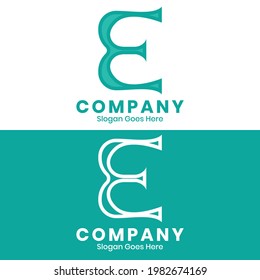 Vector Graphic Of Letter E Logo Company 