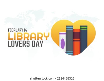 gráfico vectorial de los amantes de la biblioteca día bueno para la celebración del día de los amantes de la biblioteca. diseño plano. diseño de volante.ilustración plana.