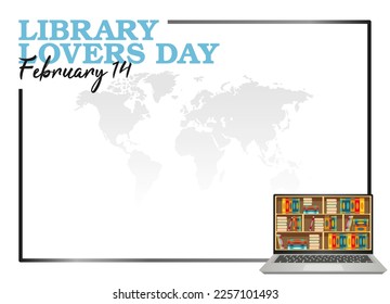 gráfico vectorial de los amantes de las bibliotecas día bueno para la celebración del día de los amantes de las bibliotecas nacionales. diseño plano. diseño de volante.ilustración plana.