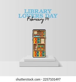 gráfico vectorial de los amantes de las bibliotecas día bueno para la celebración del día de los amantes de las bibliotecas nacionales. diseño plano. diseño de volante.ilustración plana.