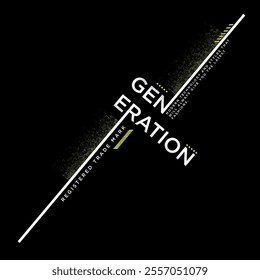 Vector Graphic LINE GENERATION for T-shirt