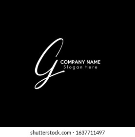 Vector Graphic of Logo with Calligraphy Style for Your Brand or Company Letter G