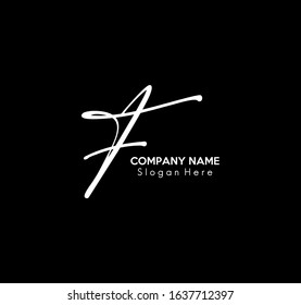 Vector Graphic of Logo with Calligraphy Style for Your Brand or Company Letter F
