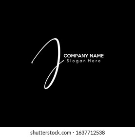 Vector Graphic of Logo with Calligraphy Style for Your Brand or Company Letter J