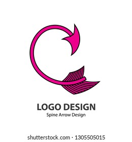 Vector graphic logo design. Arrow style, in eps.10. Creative and simple.