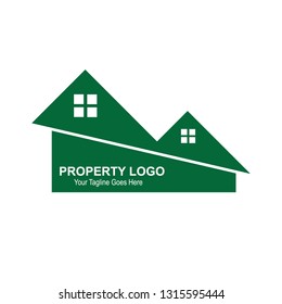 Vector graphic logo design for business real estate