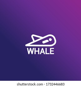 Vector Graphic Logo Design Illustration of Orca or Killer Whale, With Letter I inside Logo Concept/Template Great For Product, Community, Web, Apps, etc