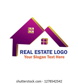 Vector graphic logo design purple color. Editable file in eps.10. Simple and easy to use