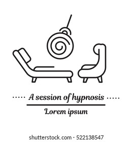 Vector Graphic Logo, Icon. Hypnosis And Hypnotherapy.Trance. Clinic Logo, Hypnosis Treatment. 