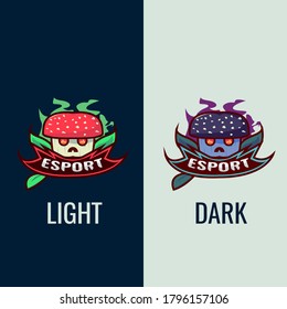 Logotipo gráfico vectorial Ilustración de hongos envenenados de estilo rojo y oscuro, hongos amanitas envenenados, logotipo de gran para deportación, logotipo de juegos, etc.