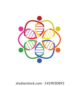 vector graphic logo people community biology lover 