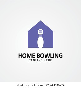 Vector graphic of logp design modern, home, window, game , play, purple. perfect for bowling in the home and business sports industry