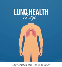 vector graphic of Lung Health Day ideal for Lung Health Day celebration.