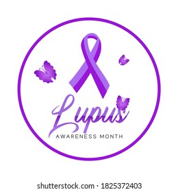 Vector graphic of Lupus awareness month good for Lupus awareness month celebration. flat design. flyer design.flat illustration.	