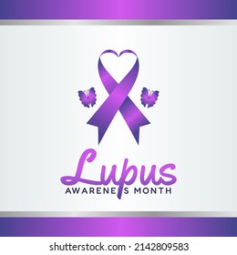 vector graphic of lupus awareness month good for lupus awareness month celebration. flat design. flyer design.flat illustration.